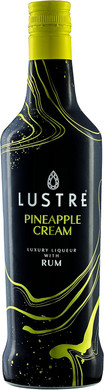 LUSTRE Vegan Cream Liqueur | Pineapple Rum Cream | Luxury Liqueur | Pineapple Rum | Shots | 15% ABV | Lactose Free, Dairy Free | Perfect for Parties, Birthday Gift, Cocktail Ingredient