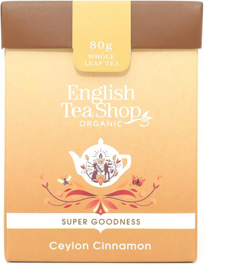 English Tea Shop Organic Ceylon Cinnamon, 80 g Whole Leaf Tea Pack