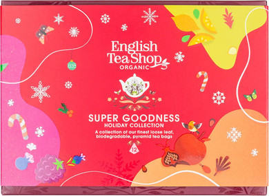English Tea Shop Organic Holiday Super Goodness Collection - 12 Loose Leaf Pyramid Tea Bags