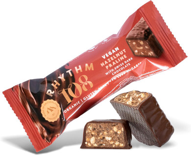 RHYTHM 108 | Hazelnut Praline Chocolate Bar | 3 x 33g (UK)
