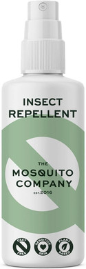 The Mosquito Company, 100ml Travel-Sized Natural DEET Free Formula, Child Friendly, Protects for Up to 8 Hours - Mosquitoes, Midges and Other Biting Insects - Protection for Any Destination