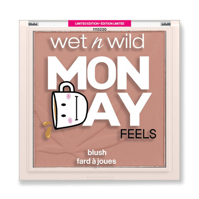 Wet N Wild Mood Blush Complexion Enhancer Monday Feels, Natural Coffee Infusedcomplexion Enhancer Monday Feels