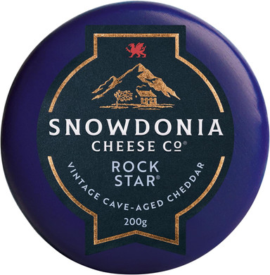 Snowdonia Cheese Company Rock Star Vintage Cheddar 200g from GREAT BRITISH TRADING LIMITED