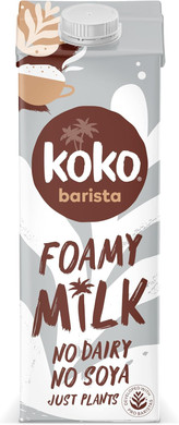 Koko Barista 12 x 1L | Foamable Delicious Plant Based Barista Milk | Ambient Long Life | Allergen Free | Healthy & Vegan | Sustainably Grown, Farmed and Produced | No Monkey Business