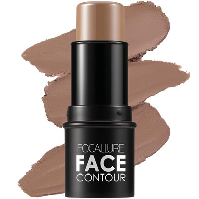 Focallure Cream Contour Stick, Matte Bronzer Stick, Professional Face Shaping & Contouring Stick Makeup, Easy To Apply With Buildable Coverage, Long Lasting & Waterproof, Mocha10 Mocha