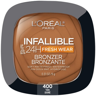 Lã¢ÂOrã£Â©Al Paris Infallible Up To 24H Fresh Wear Soft Matte Longwear Bronzer. Waterproof, Heatproof, Transfer, Humidity And Sweatproof, Tan, 0.31 Oztan