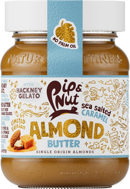 Pip & Nut Limited Edition Hackney Gelato Salted Caramel Almond Butter 170g (Pack of 2)