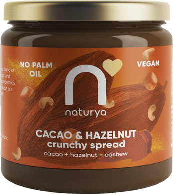 Naturya Vegan Cacao & Hazelnut Crunchy Spread 170g