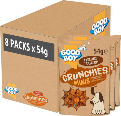 Good Boy Crunchies Chicken & Cheese - Natural Dog Treats - Training Treats - Bulk Box - 8 x 54g