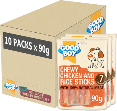 Good Boy Duck Twists - Natural Dog Treats - Low Fat - Bulk Box - 3 x 320g