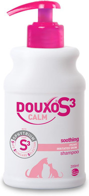 DOUXO S3 CALM Shampoo, Soothing Dog and Cat Shampoo Sensitive Skin, Effective Dog and Cat Shampoo for Itchy Skin, Hypoallergenic Fragrance, Hydrating Dog and Cat Shampoo, 200ml