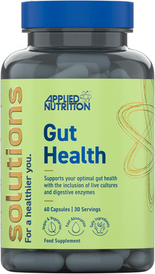 Applied Nutrition - Solutions - Gut Health - Advanced Digestive Support - Best Gut Repair - Best Immune Booster - Optimal Health Benefit - (60 Capsules  30 Servings)