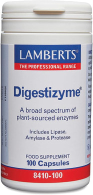 Lamberts Digestizyme - 100 Vegetarian Capsules - Comprehensive Enzyme Complex