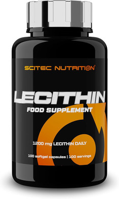 Scitec Nutrition Lecithin | Lecithin from Soybean Oil | 1200 mg of Lecithin per Day | 100-dose Package, 100 Softgel Capsules