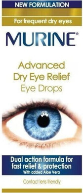 Murine Advanced Dry Eye Relief Eye Drops with a Dual Action Formula for Fast Acting, Lasting Relief and Protection from Dry Eyes, 10 ml