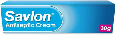 Savlon Antiseptic Cream, Cleanses & Helps Prevent Infection, First Aid for Minor Cuts & Wounds, Spots, Blackheads, Nappy Rash, Sunburn, Sores & Blisters, 1 x 30g