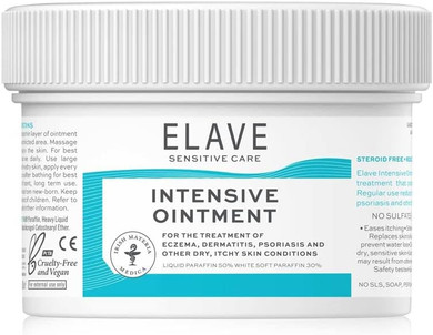 Elave Sensitive Intensive Ointment 250g | Medical Device for The Treatment of Eczema, Dermatitis, Psoriasis and Other Dry Itchy Skin Conditions