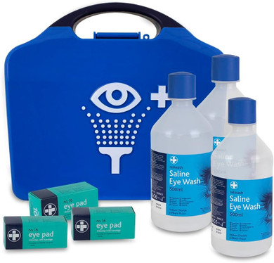 Reliwash REL903 Complete Triple Eye Wash Station, Aura Box, Multi, 51 Count