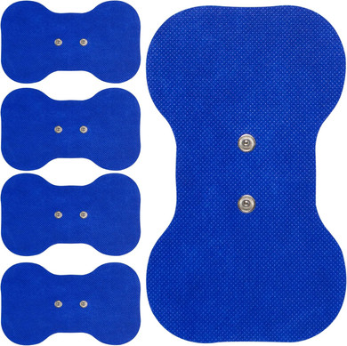 Med-Fit Butterfly Wireless TENS Self-Adhesive Electrode  Versatile, Durable, and Hassle-Free Pain Relief (Blue, Butterfly 5 Pack)