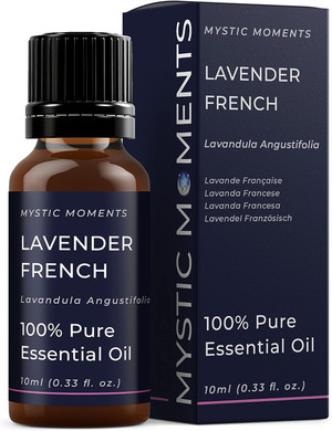 Mystic Moments | Lavender French Essential Oil 50ml - Pure & Natural Oil for Diffusers, Aromatherapy & Massage Blends Vegan GMO Free