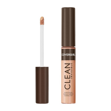 Covergirl Clean Invisible Concealer, Lightweight, Hydrating, Vegan Formula, Warm Nude 123, 0.23Ozwarm Nude