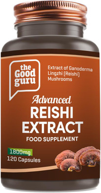 The Good Guru Advance Lion's Mane Extract - 1800mg | 120 Powder Capsules (40 Days Supply) Mushroom Supplement to Support Brain and Mental Performance