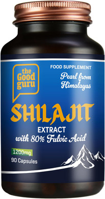 The Good Guru Himalayan Shilajit Capsules - 90 Capsules with 60% Fulvic Acid | Perl from Himalayan Shilajit Capsules for Men and Women