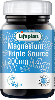 Lifeplan Triple Source Magnesium 200mg 60 Tablets