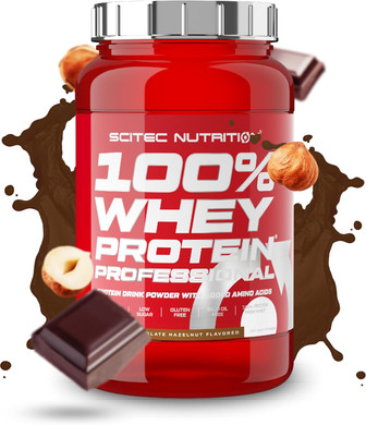 Scitec Nutrition 100% Whey Protein Professional  Enhanced with Extra Amino Acids & Digestive Enzymes  Gluten-Free  Palm Oil Free, 920 g, Chocolate-Hazelnut