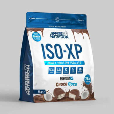 Applied Nutrition ISO XP Whey Isolate - Whey Protein Isolate Powder, ISO-XP Funky Yummy Flavours (1kg - 40 Servings) (Choco Coco)