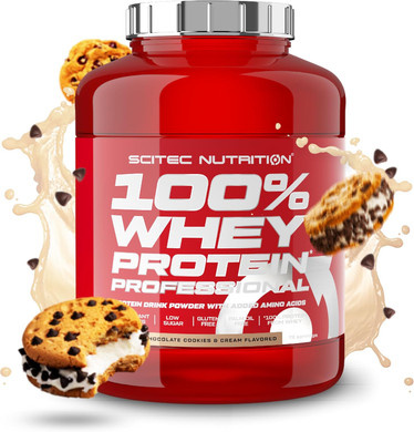Scitec Nutrition 100% Whey Protein Professional  Enhanced with Extra Amino Acids & Digestive Enzymes  Gluten-Free  Palm Oil Free, 5 kg, Chocolate-Cookies & Cream