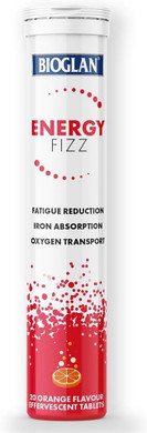 Bioglan Energy Fizz Effervescent - 20 Orange Flavour Tablets