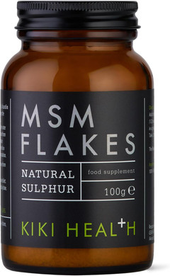 KIKI Health Natural MSM Flakes Supplement- Pure Sulphur for Joints, Skin, Hair & Nails - No Additives Easy Formulation - 99.9% Purity - Water-Soluble, Gluten-Free & Vegan-Friendly MSM Flakes