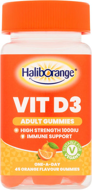 Haliborange Adult Vitamin D3-45 Orange Gummies