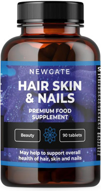 Hair, Skin and Nails Growth 90 high Strength Tablets - Premium Supplement for Men & Women - with Marine Collagen  Halal  Made in The UK