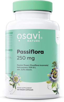 Osavi Passiflora 250 mg  120 Vegan Capsules | Standardized Passion Flower Extract for Relaxation & Sleep Support | Helps with Mental Tension & Anxiousness