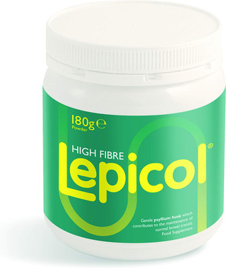 Lepicol Original 3in1 Formulation  Contains Psyllium Husk, Inulin and 5 Strains of Live Bacteria  180g Powder