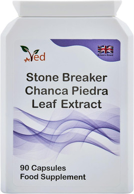 Ved Stone Breaker, Chanca Piedra Leaf Extract 1500 mg Kidney & Liver Support, Dissolve, Flush & Cleanse,90 Vegan Capsule (30 Days Supply)