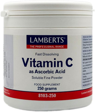 Lamberts Vitamin C Ascorbic Acid - 250g Powder