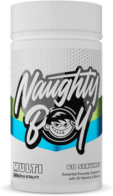 Naughty Boy Multivitamin 60 Vegetarian caps - 2 Months Supply, Essential Everyday Supplement with 22 Vitamin & Minerals, Suitable for Men & Women