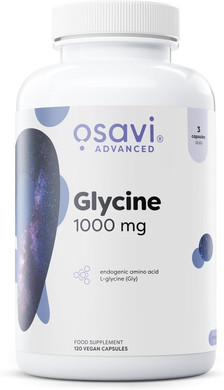 Osavi Glycine 1000mg  120 Vegan Capsules | HighPotency Glycine for Cognitive & Sleep Support