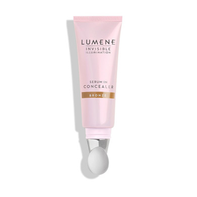 Lumene Invisible Illumination Serum in Concealer - Vitamin E Hydrating Concealer - Lightweight Color Corrector for Dark Circles - Multi-Use Makeup Hybrid - Bronze (10ml)Bronze