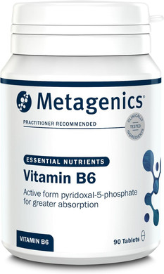 Metagenics Vitamin B6 Active Form - Vegan & Gluten Free Supplement - 90 Tablets