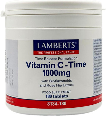 Lamberts Time Release Vitamin C 1000mg with Bioflavonoids 180 Tablets