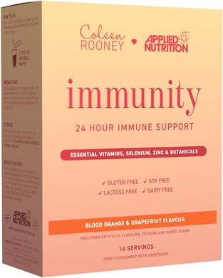 Applied Nutrition - Coleen Rooney - Immunity Powder - Vitamin & Mineral Boost - Best 24-Hour Immune Support - Best Vegan Immunity Defense - Enhanced Vitality (14 Servings) (Blood Orange & Grapefruit)
