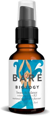 Bare Biology Vitamin D3 4000IU + K2 100ug Daily Oral Vitamin D Spray - Beam & Balance Natural Peppermint Flavour (60 Day Supply - 25ml) Vegan UK Vitamin d3 & k2. Supports Immune Health, Bones & Teeth