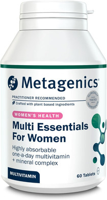 Metagenics Multi Essentials for Women Multivitamin with Iron - 29 Vitamins & Minerals for Women - Vegetarian and Vegan - 30 Tablets