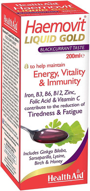 HealthAid Haemovit Gold Tonic Liquid 200ml (Pack of 2)
