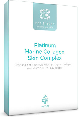 Healthspan Platinum Marine Collagen Skin Complex (28 Day Supply) | Premium Day & Night Supplement | Containing Marine Collagen Peptides, Vitamin C & Micronutrients | Supports Skin Health