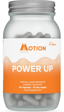 Motion Nutrition Power Up Daytime Nootropic (60 Capsules) | Award Winning Nootropic for Jitter-Free Energy | Monk-Like Focus | Less Mid-Day Fatigue | No Unsafe stimulants or Caffeine | Made in UK